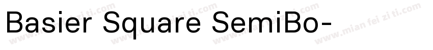 Basier Square SemiBo字体转换